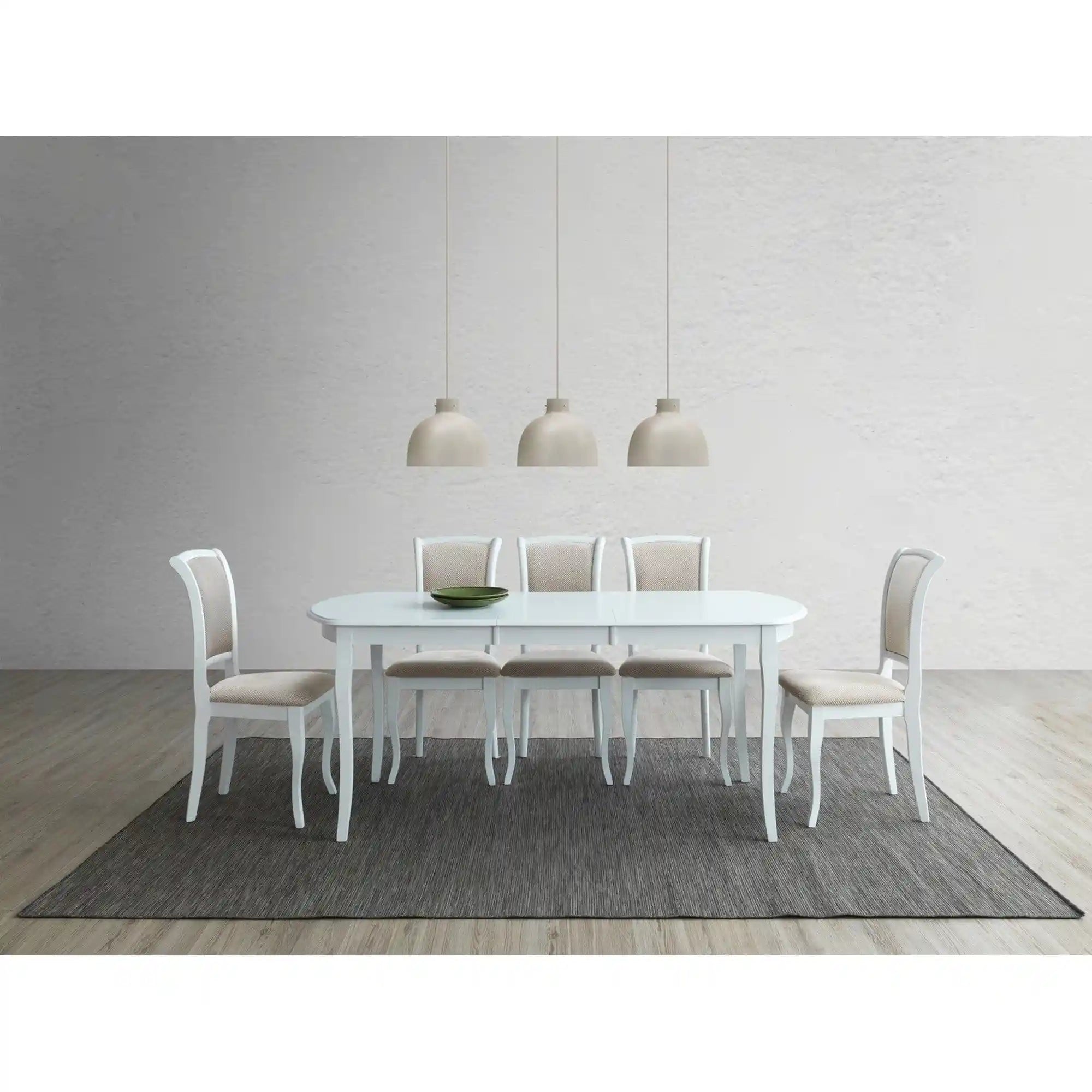 Scaun DETROIT OCN-38701, alb/bej