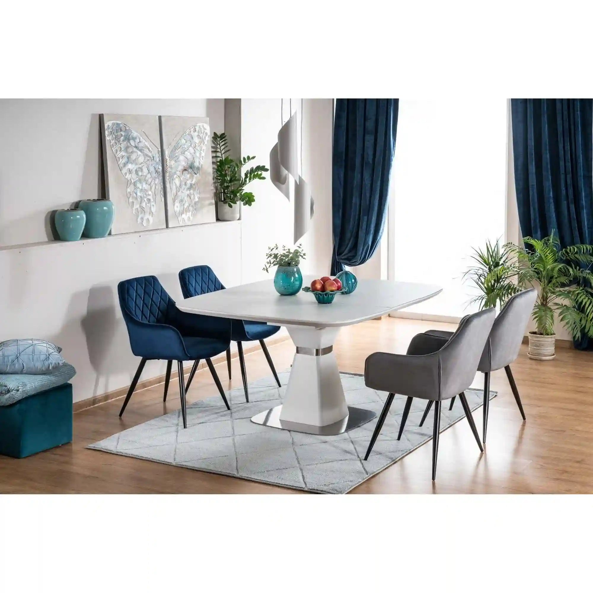 Scaun DETROIT OCN-38706, albastru/negru