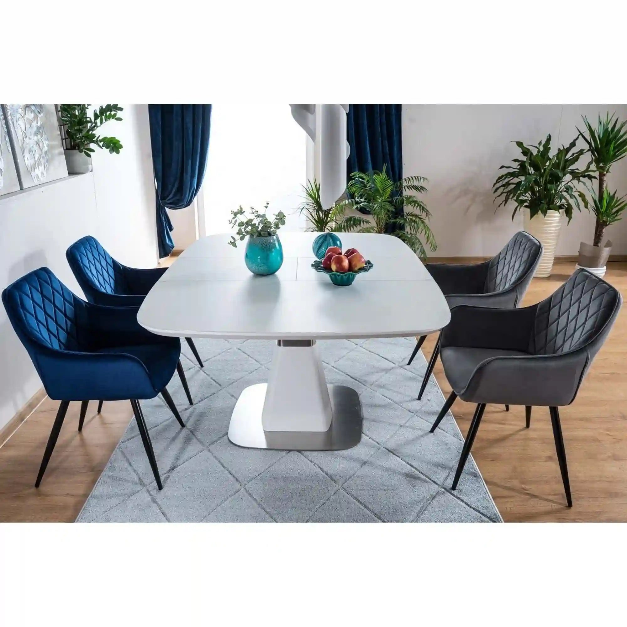 Scaun DETROIT OCN-38706, albastru/negru