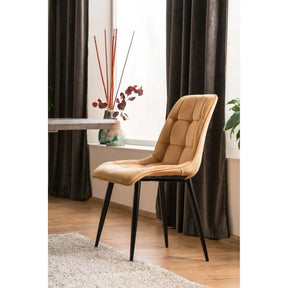 Scaun DETROIT OCN-38723, galben curry/negru