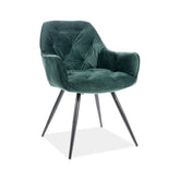 Scaun DETROIT OCN-38724, verde/negru