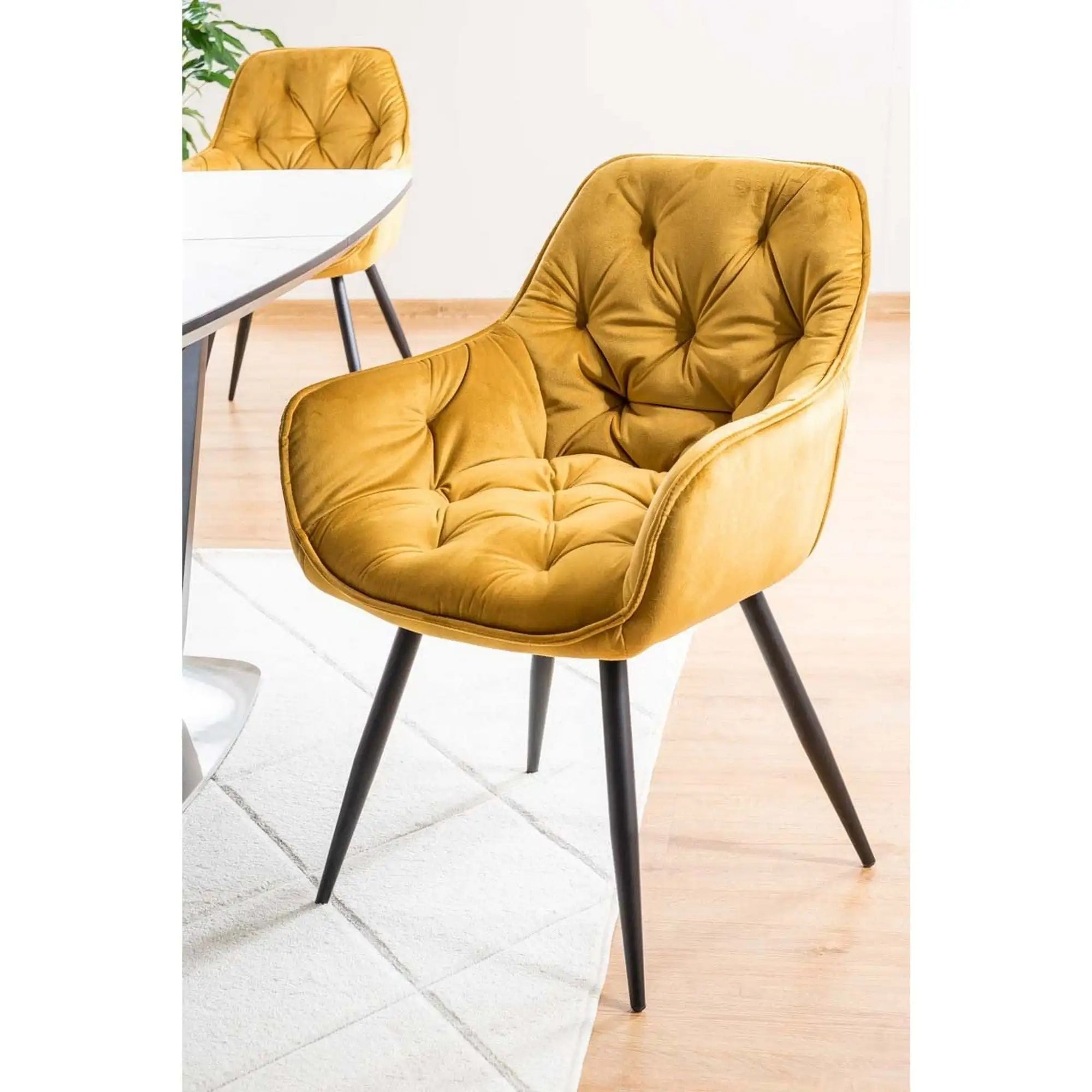 Scaun DETROIT OCN-38728, galben/negru