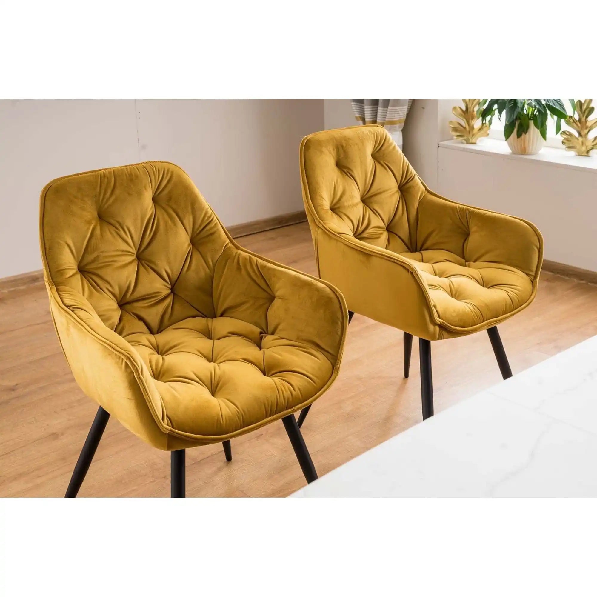 Scaun DETROIT OCN-38728, galben/negru