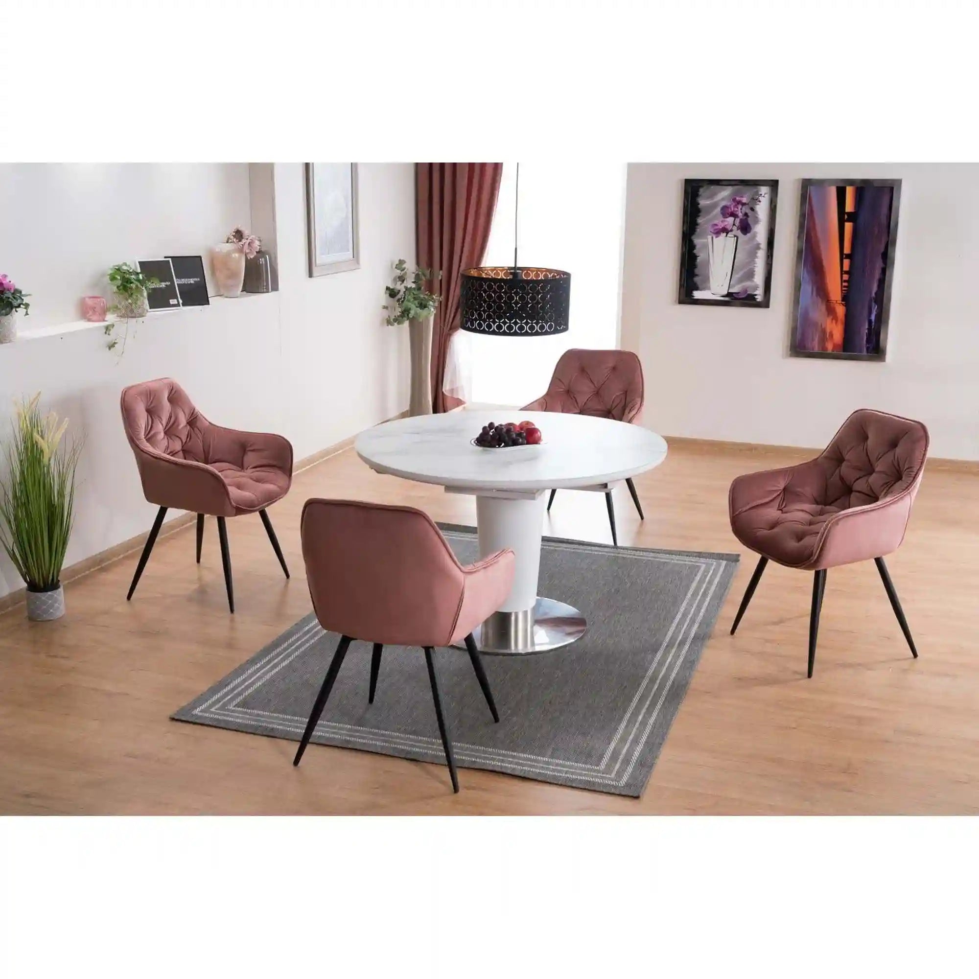 Scaun DETROIT OCN-38732, roz/negru