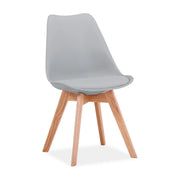 Scaun DETROIT OCN-38736, gri deschis/stejar