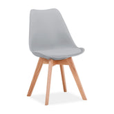 Scaun DETROIT OCN-38736, gri deschis/stejar