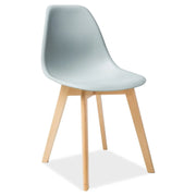 Scaun DETROIT OCN-38765, gri deschis/stejar