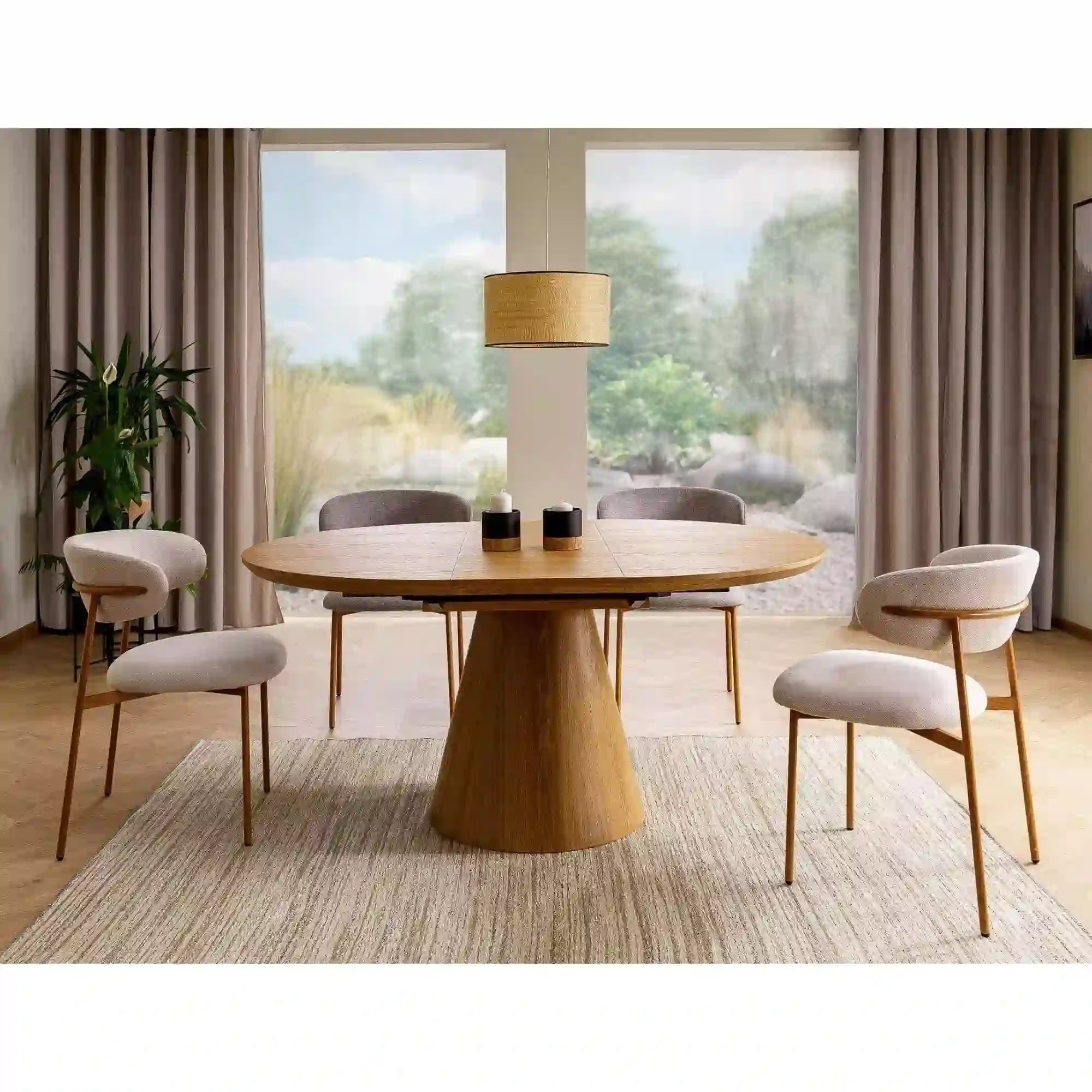 Scaun DETROIT OCN-38842, gri/stejar