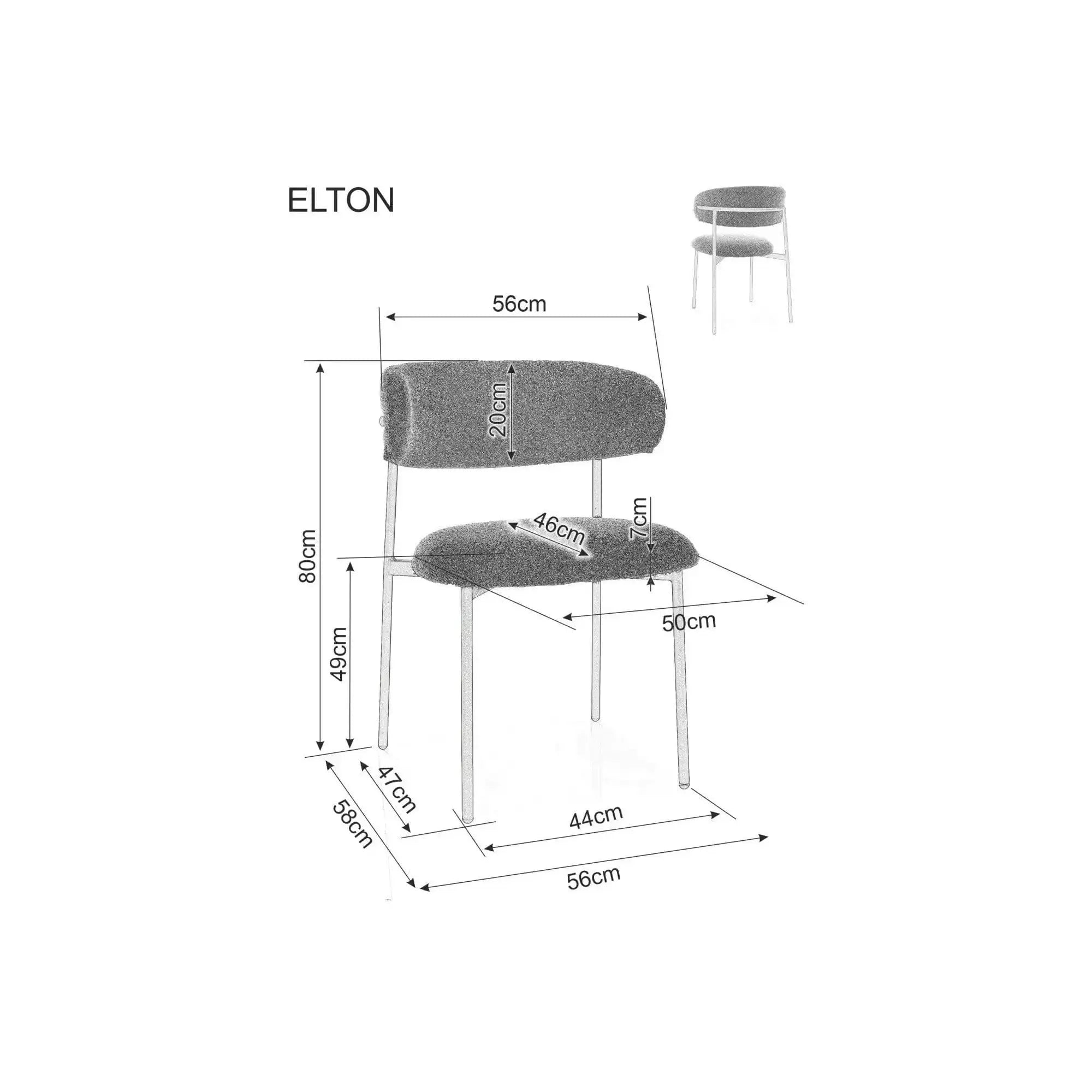 Scaun DETROIT OCN-38842, gri/stejar