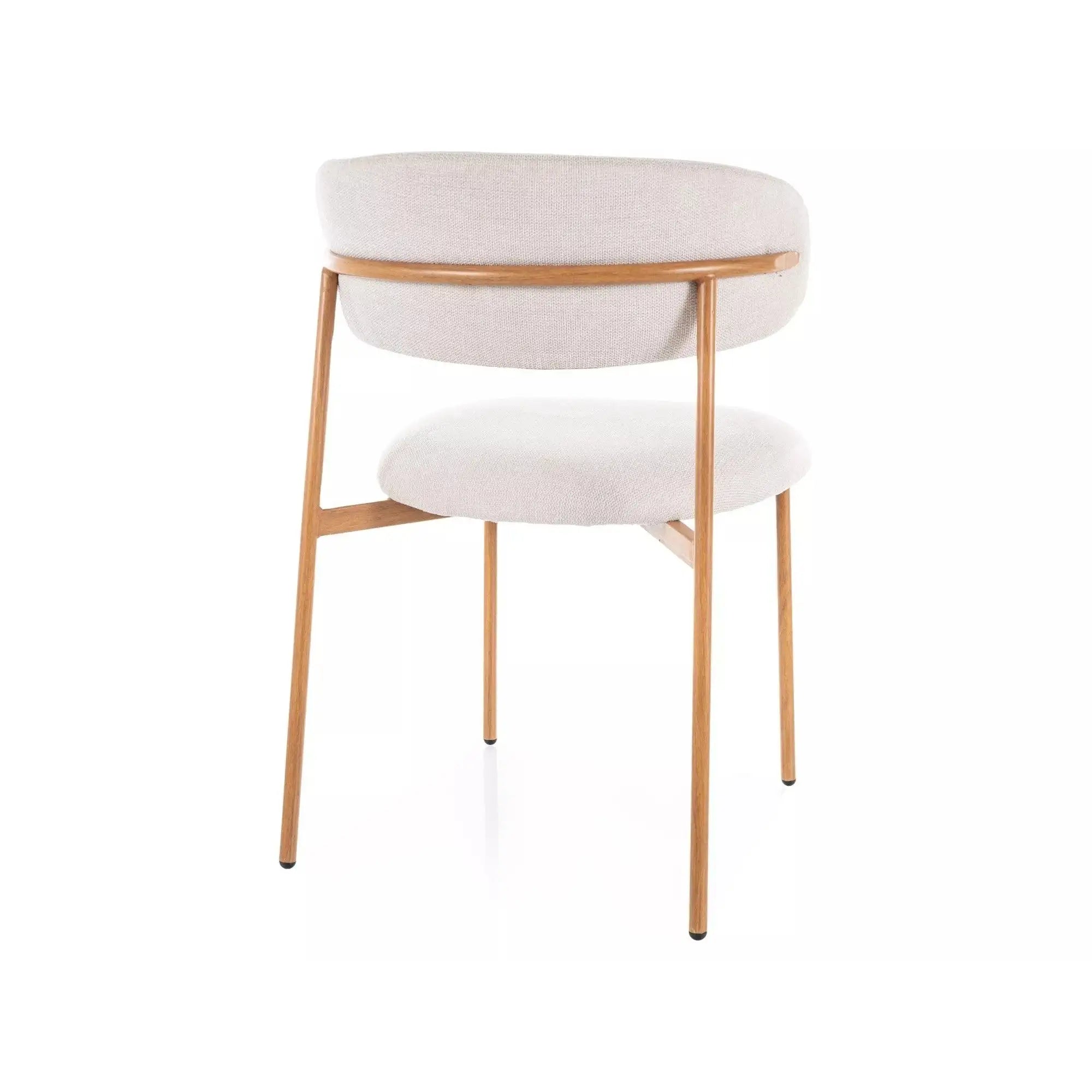 Scaun DETROIT OCN-38843, bej deschis/stejar