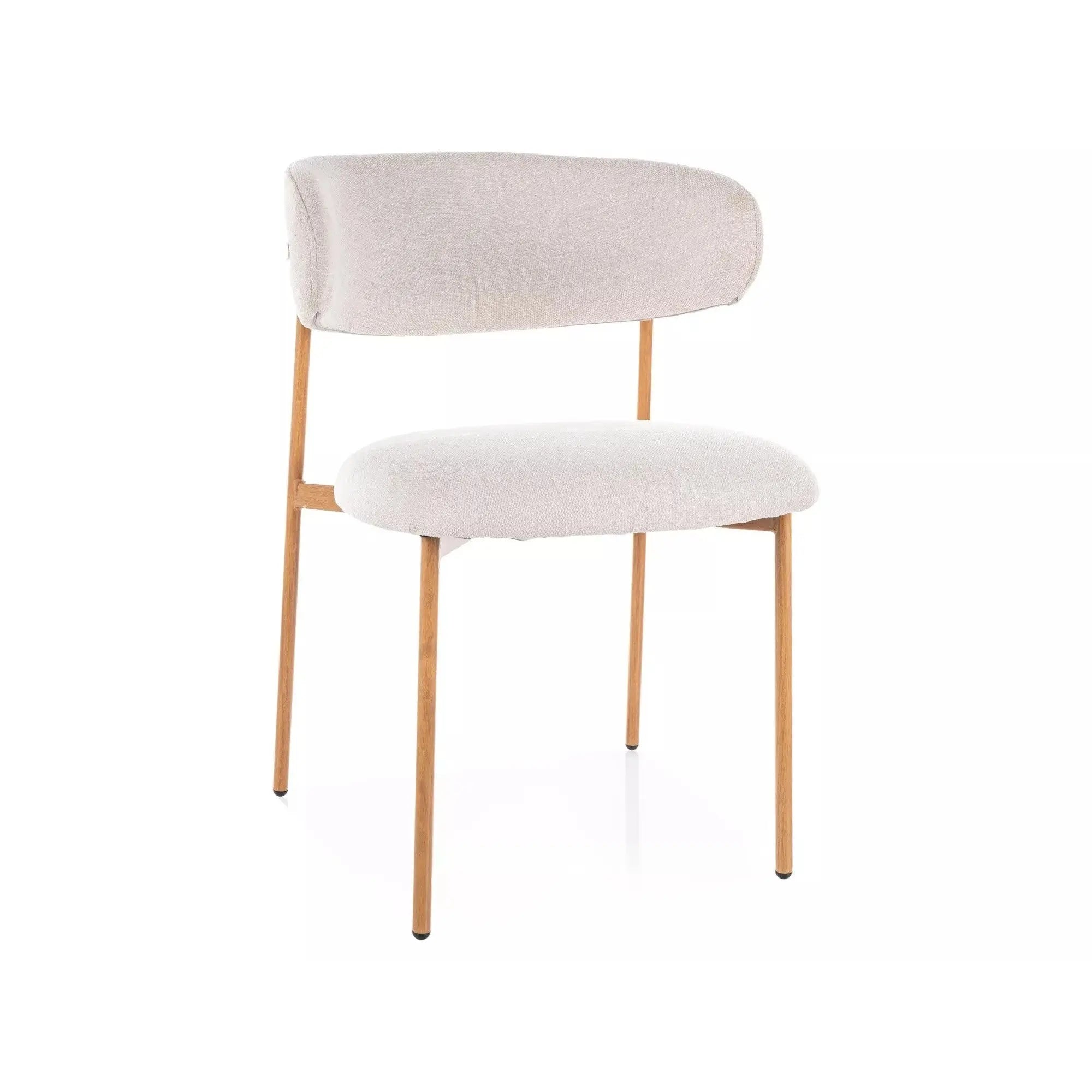 Scaun DETROIT OCN-38843, bej deschis/stejar