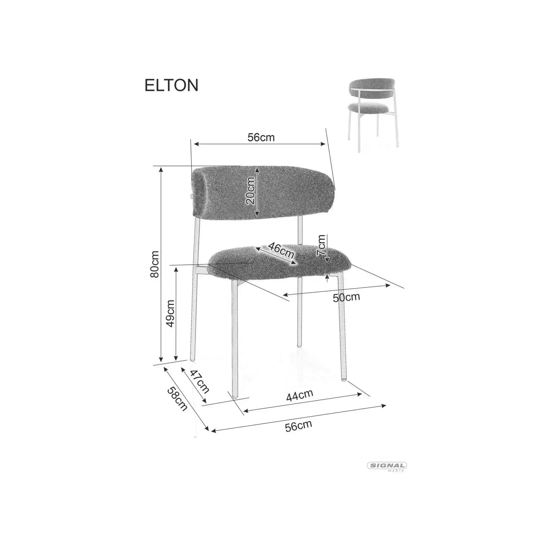 Scaun DETROIT OCN-38844, bej