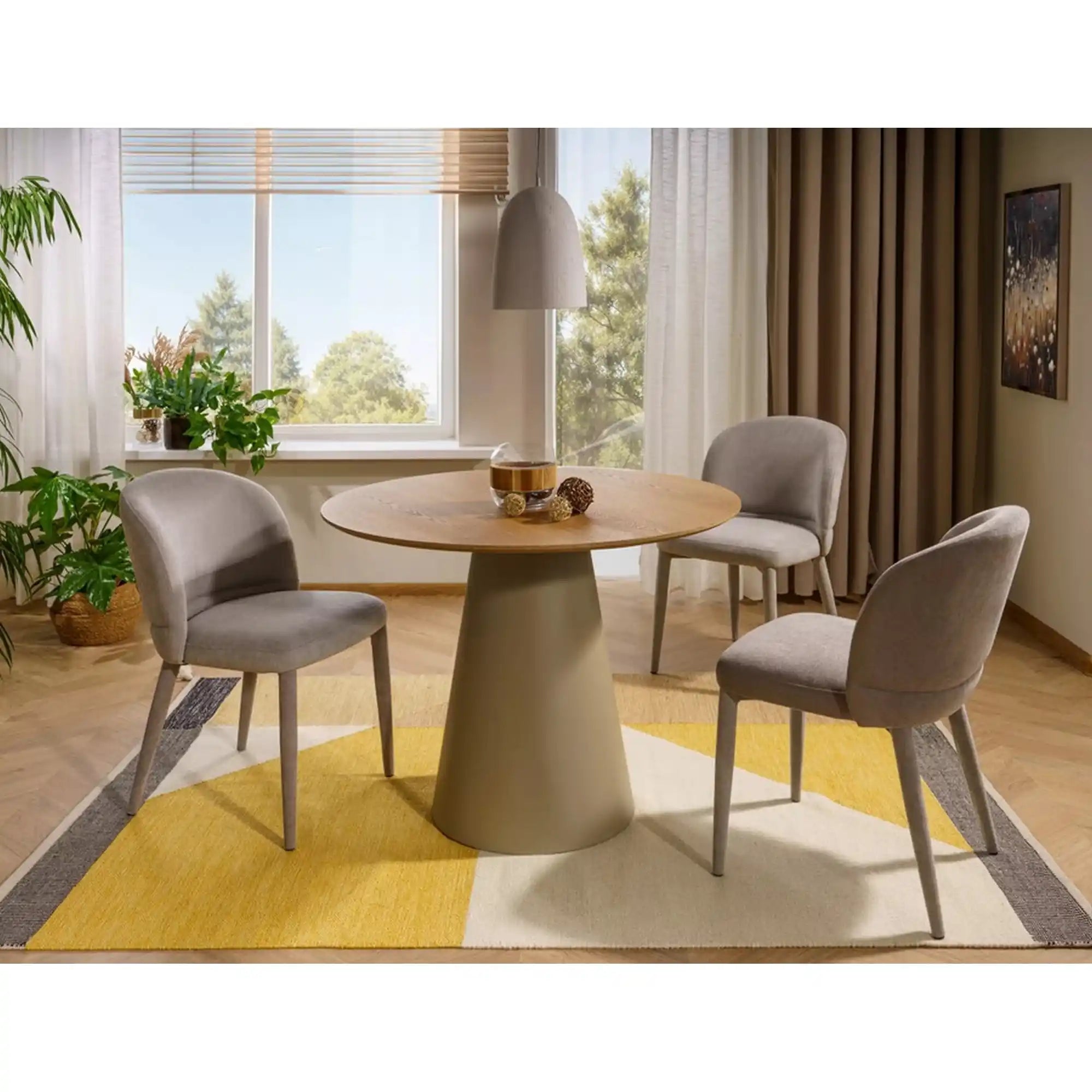 Scaun DETROIT OCN-38851, gri deschis