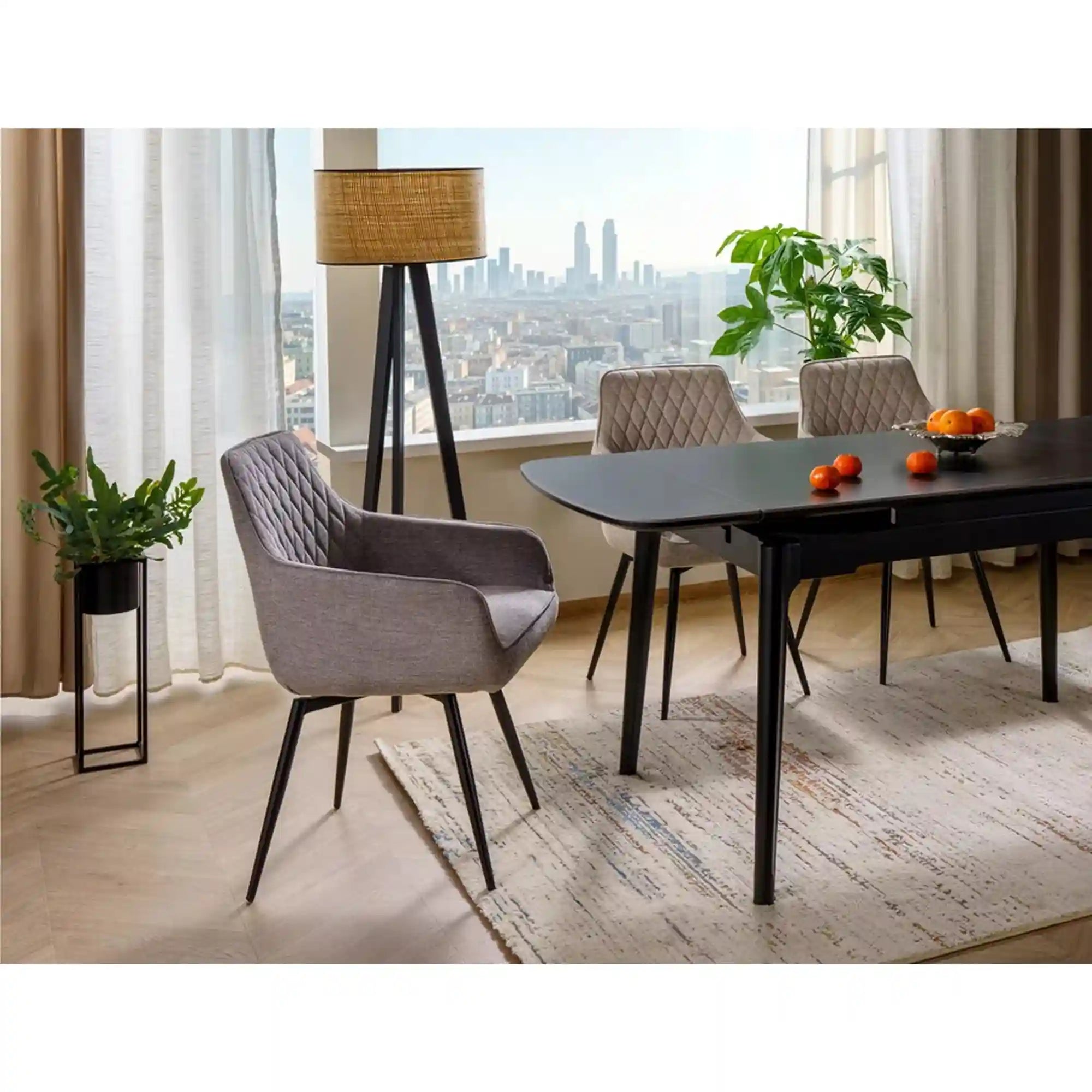 Scaun DETROIT OCN-38859, gri deschis