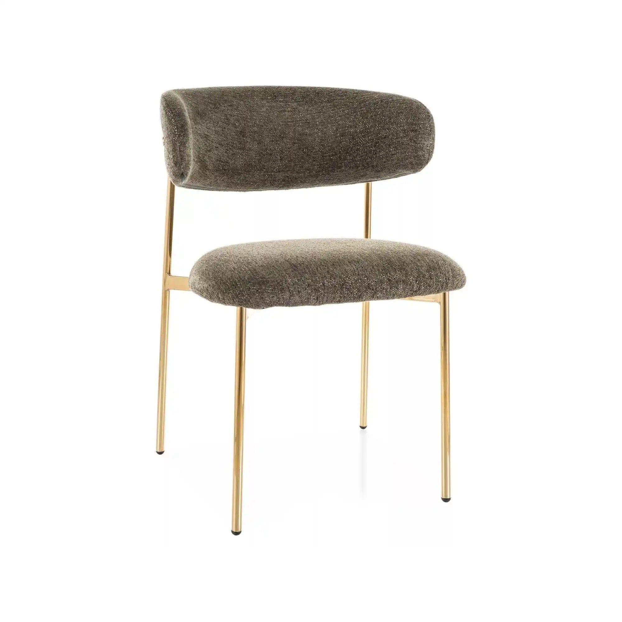 Scaun DETROIT OCN-38877, verde olive/auriu