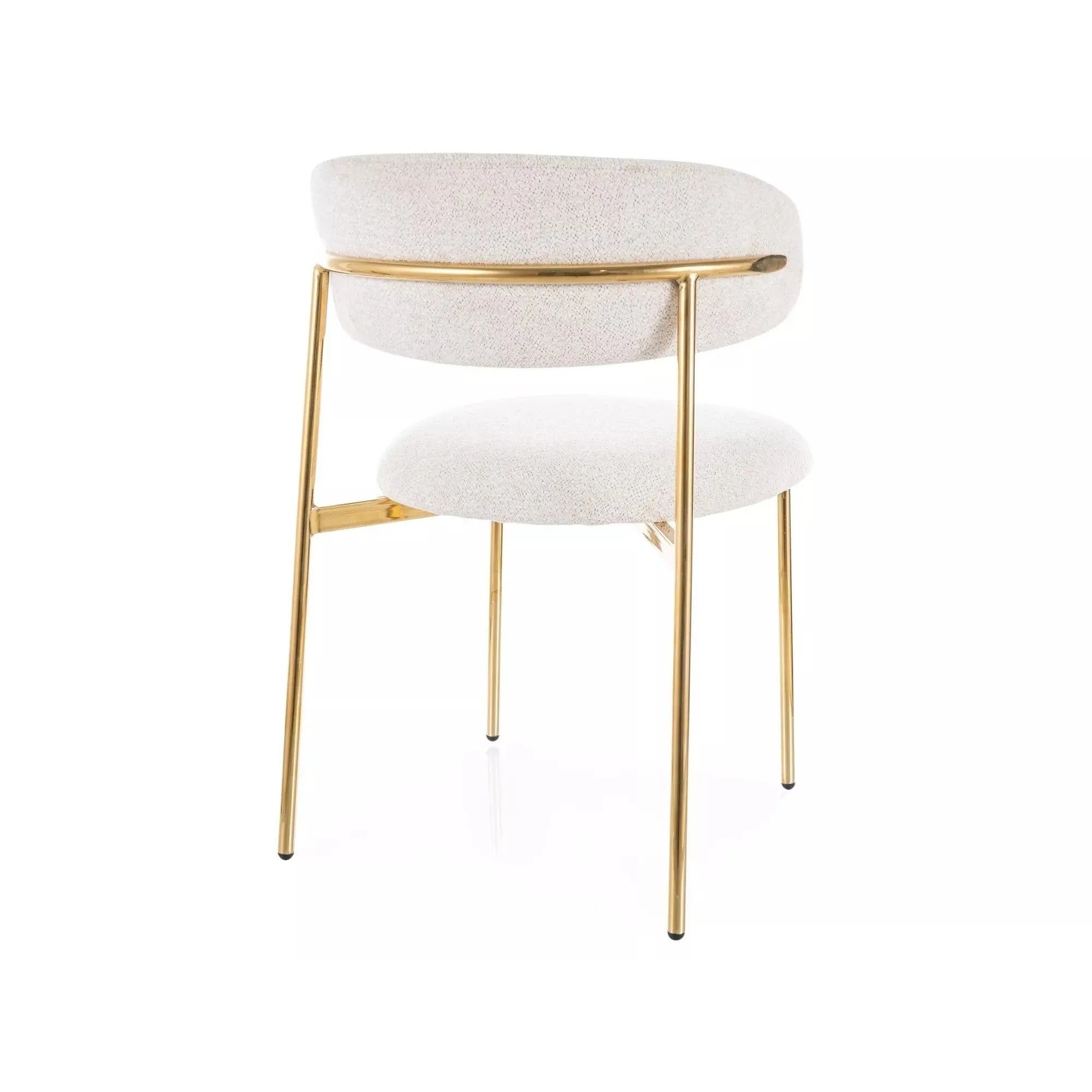 Scaun DETROIT OCN-38878, bej deschis/auriu