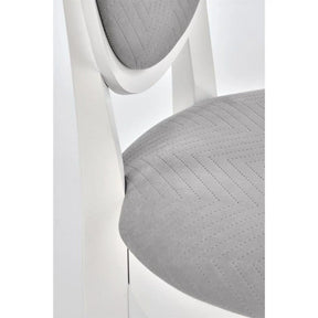 Scaun dining HOUSTON OCN-36336, gri/alb