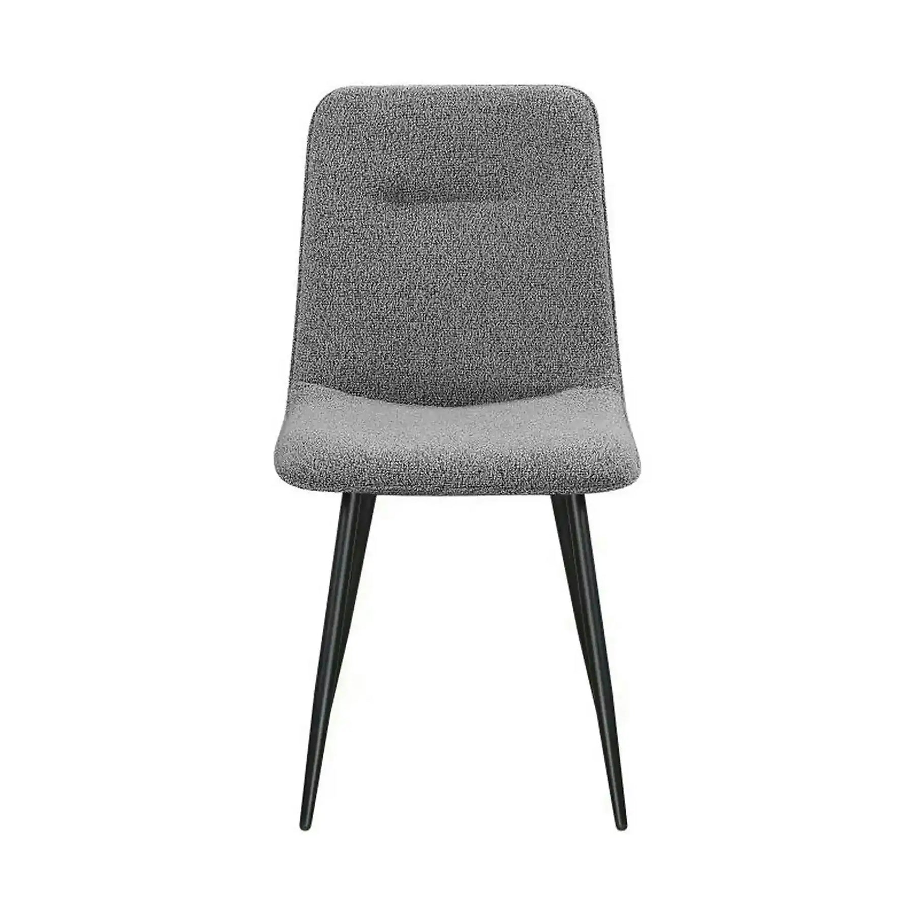 Scaun DOT, stofă buclata/metal, gri închis/negru, 45×57×89 cm