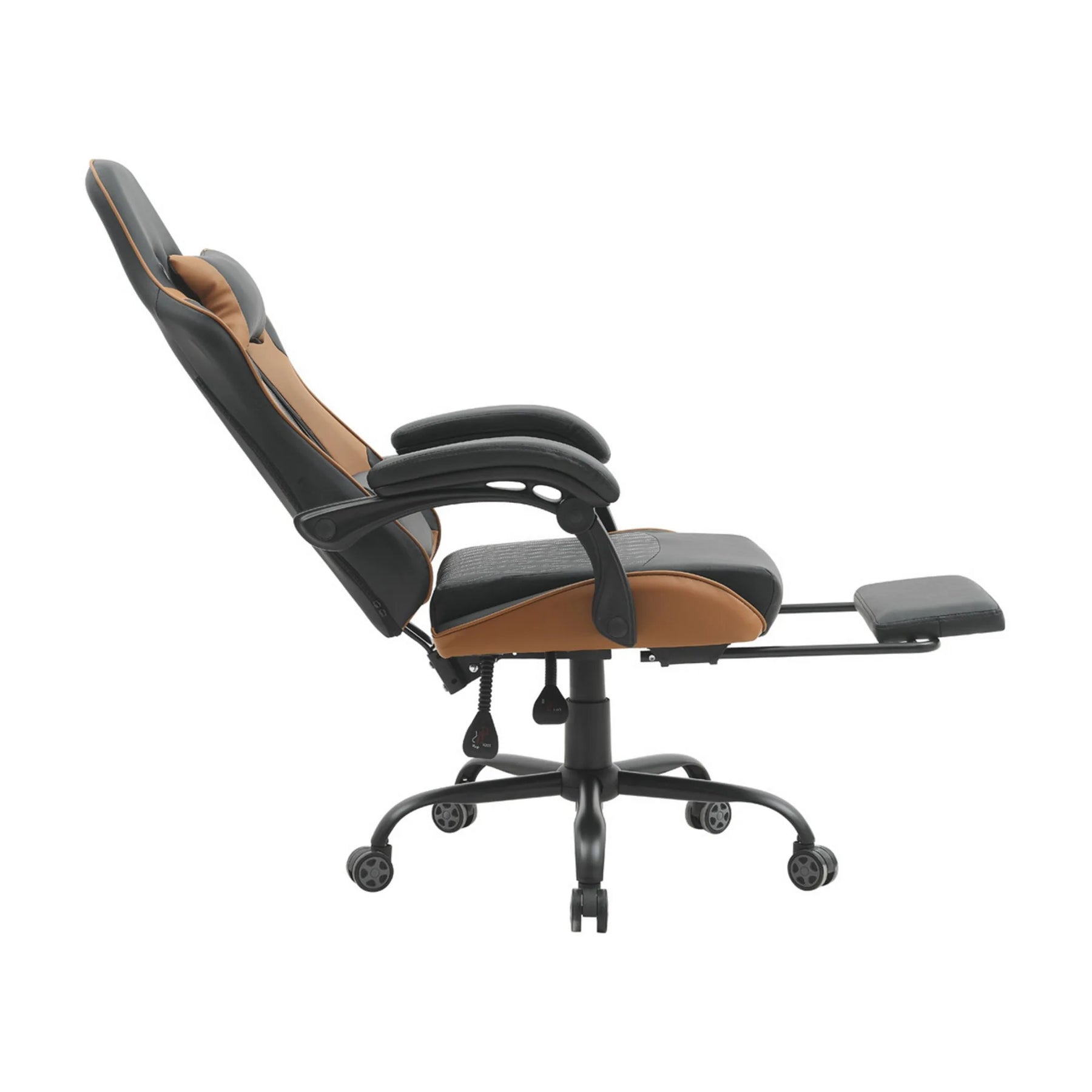 Scaun gaming BERGEN OCN-28605, negru/maro