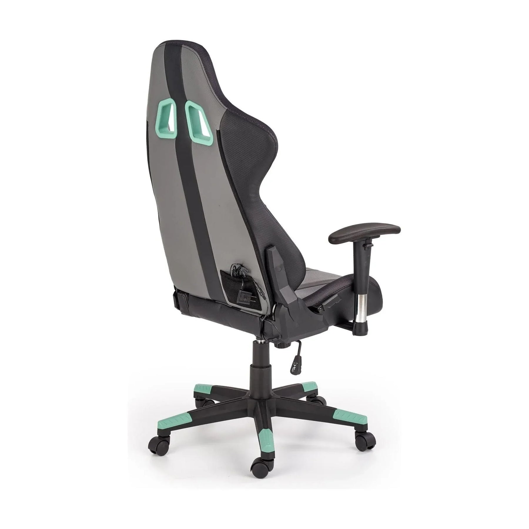 Scaun gaming HOUSTON OCN-27680, negru/gri/verde