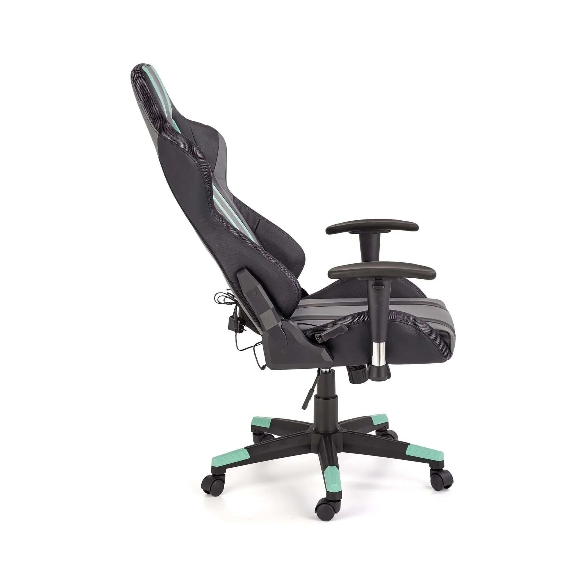 Scaun gaming HOUSTON OCN-27680, negru/gri/verde