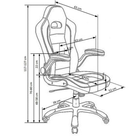 Scaun gaming HOUSTON OCN-36706, negru/gri