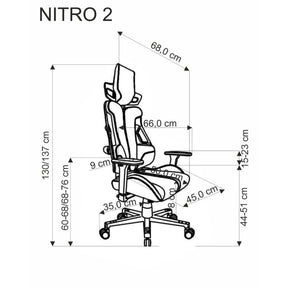 Scaun gaming HOUSTON OCN-36713, rosu/negru
