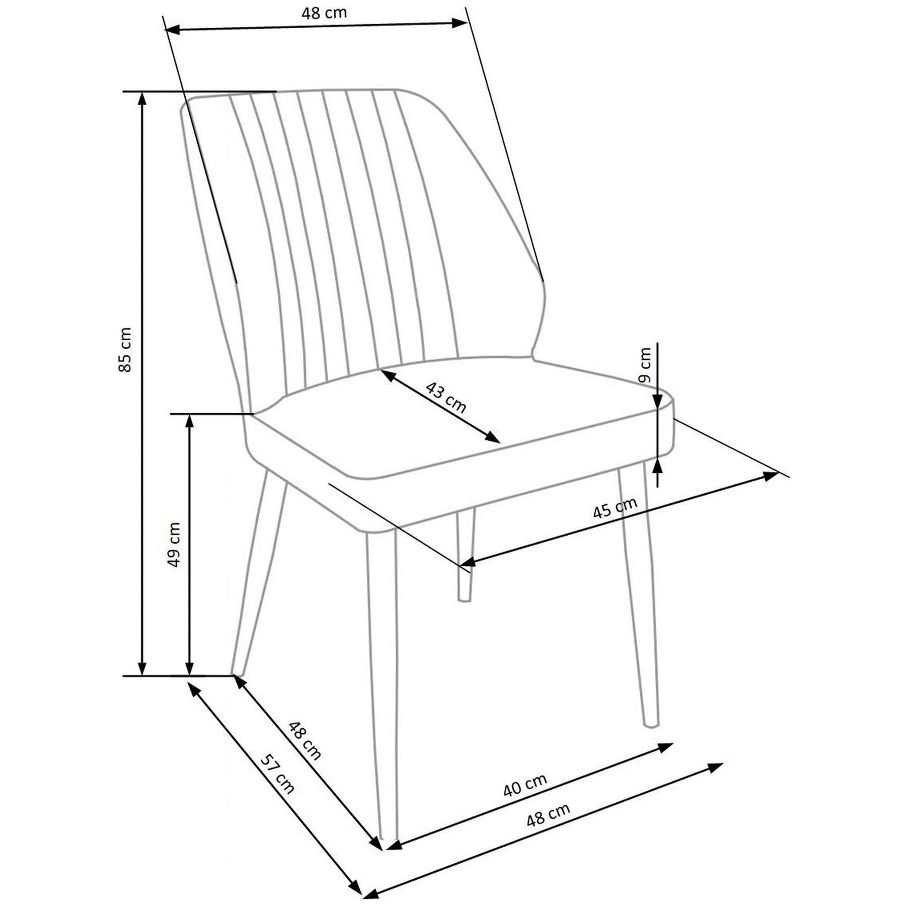 Scaun HOUSTON OCN-27670, albastru