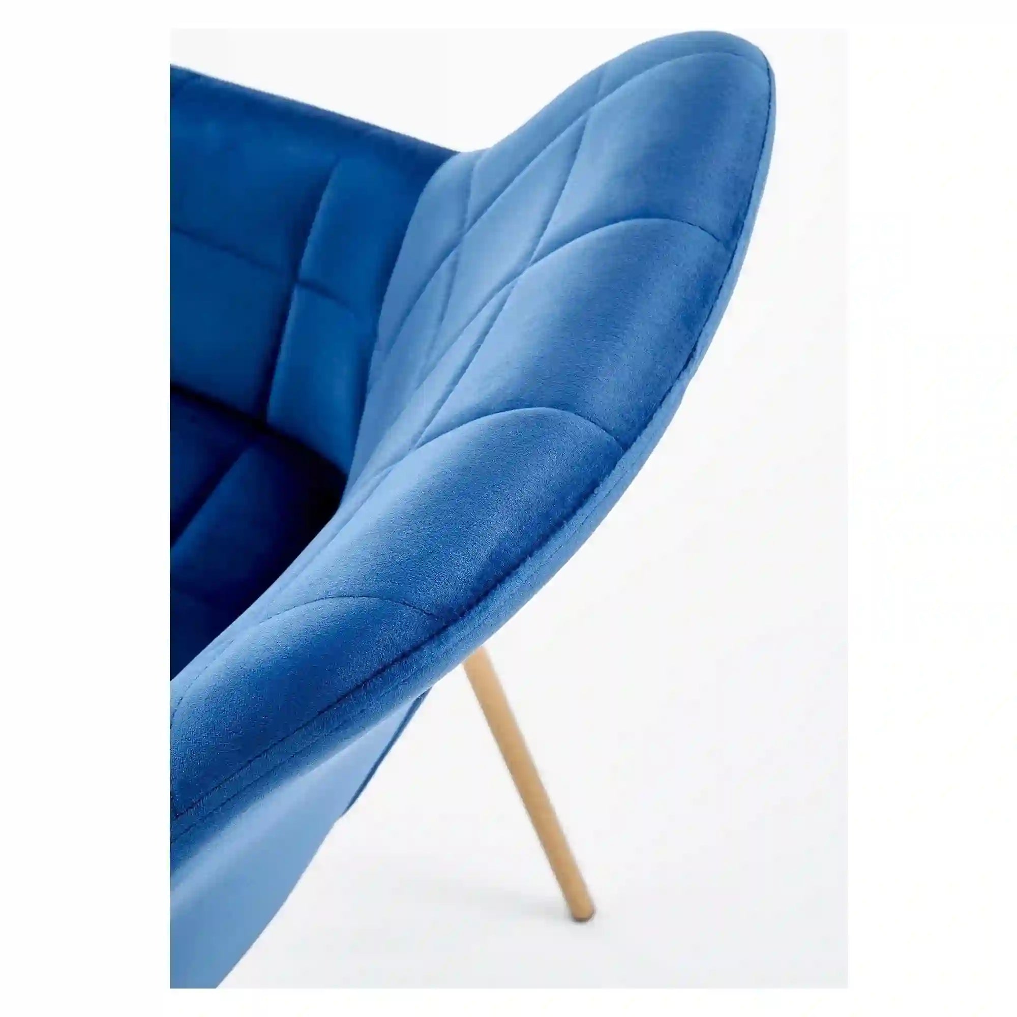 Scaun HOUSTON OCN-27689, albastru marin/auriu