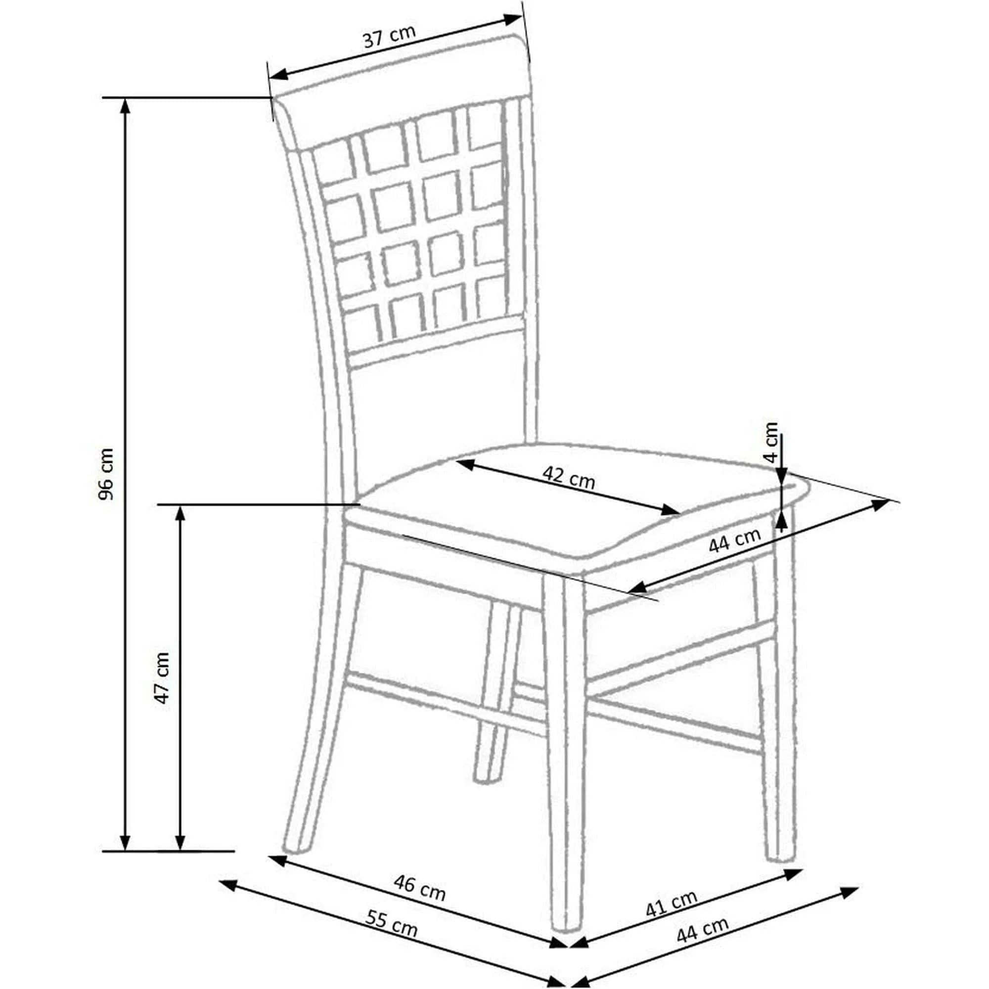 Scaun HOUSTON OCN-27716, gri/stejar honey