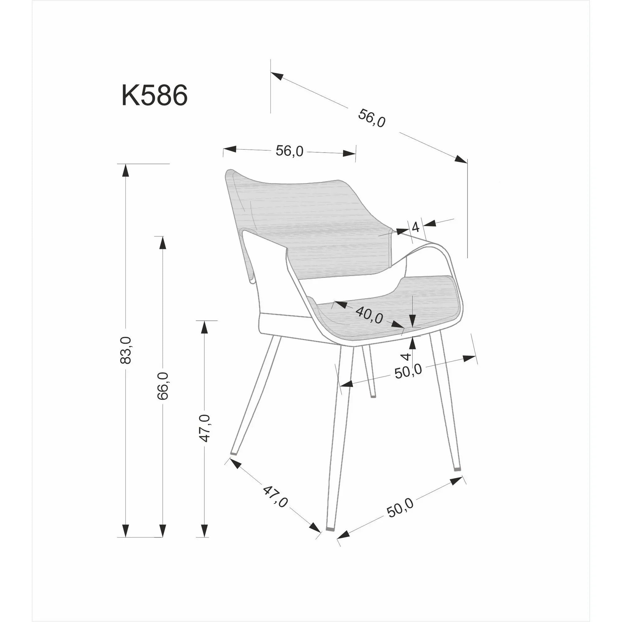 Scaun HOUSTON OCN-36133, negru