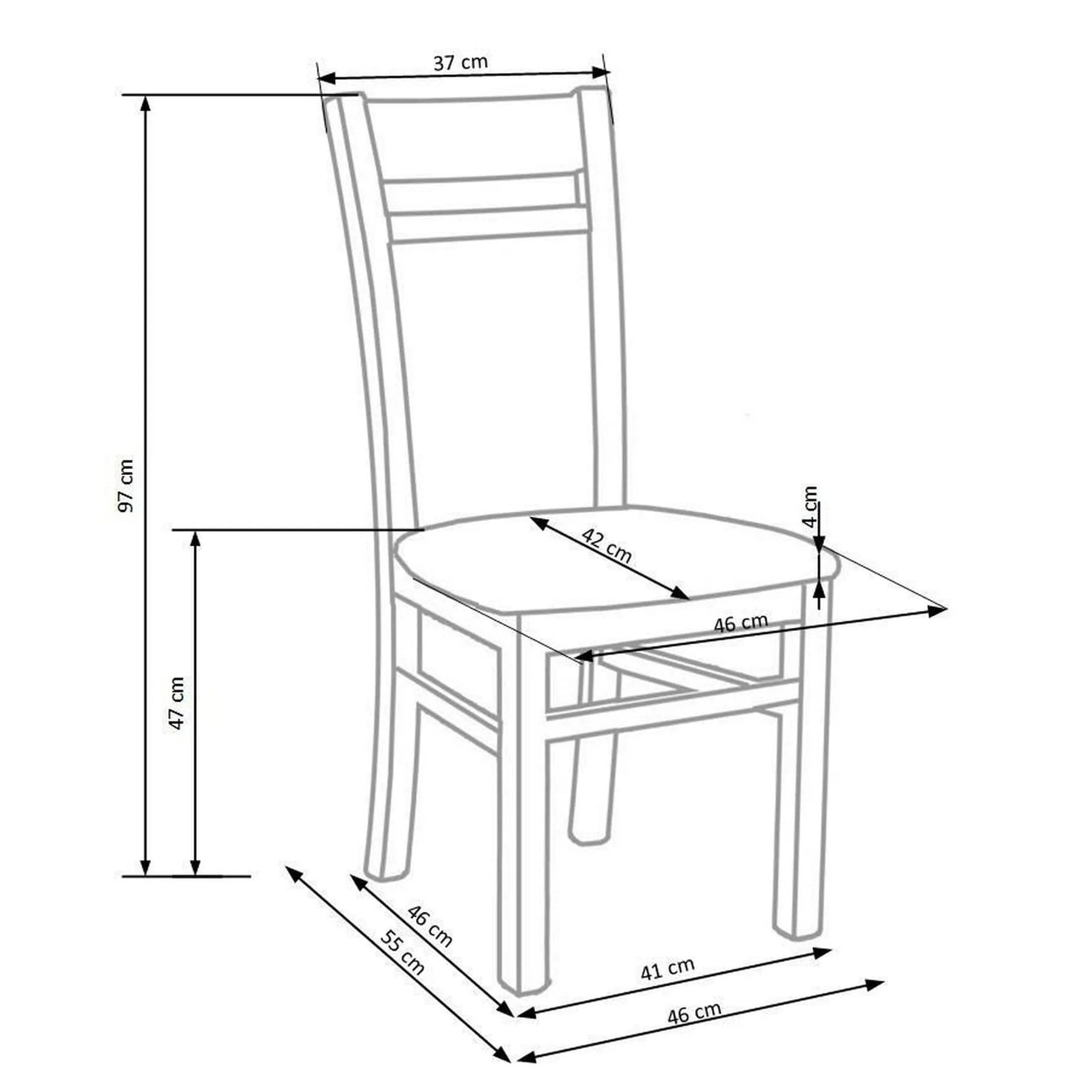 Scaun HOUSTON OCN-36147, gri/stejar sonoma