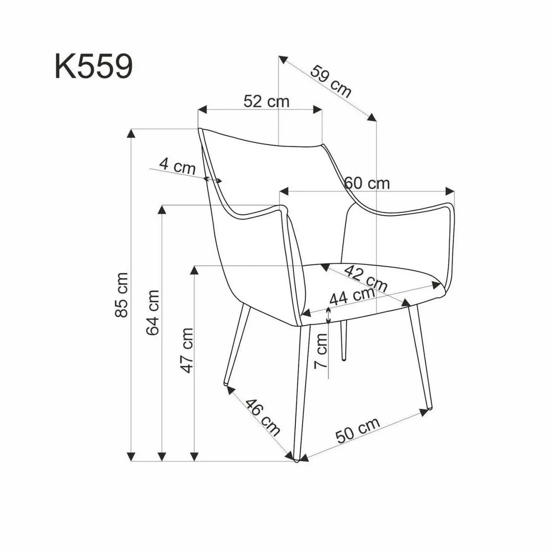 Scaun HOUSTON OCN-36155, bej/negru