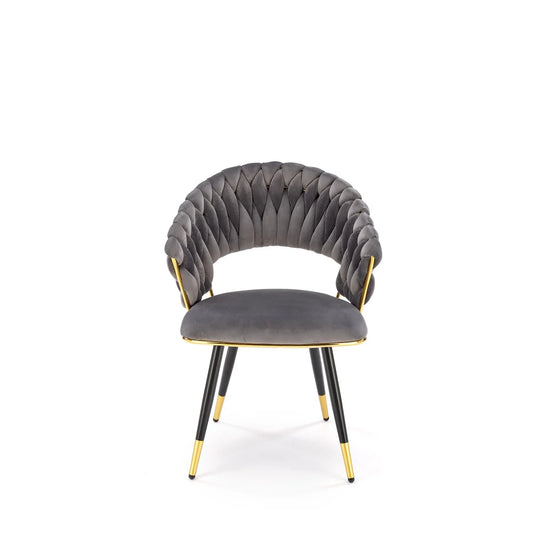 Scaun HOUSTON OCN-36164, gri/negru/auriu