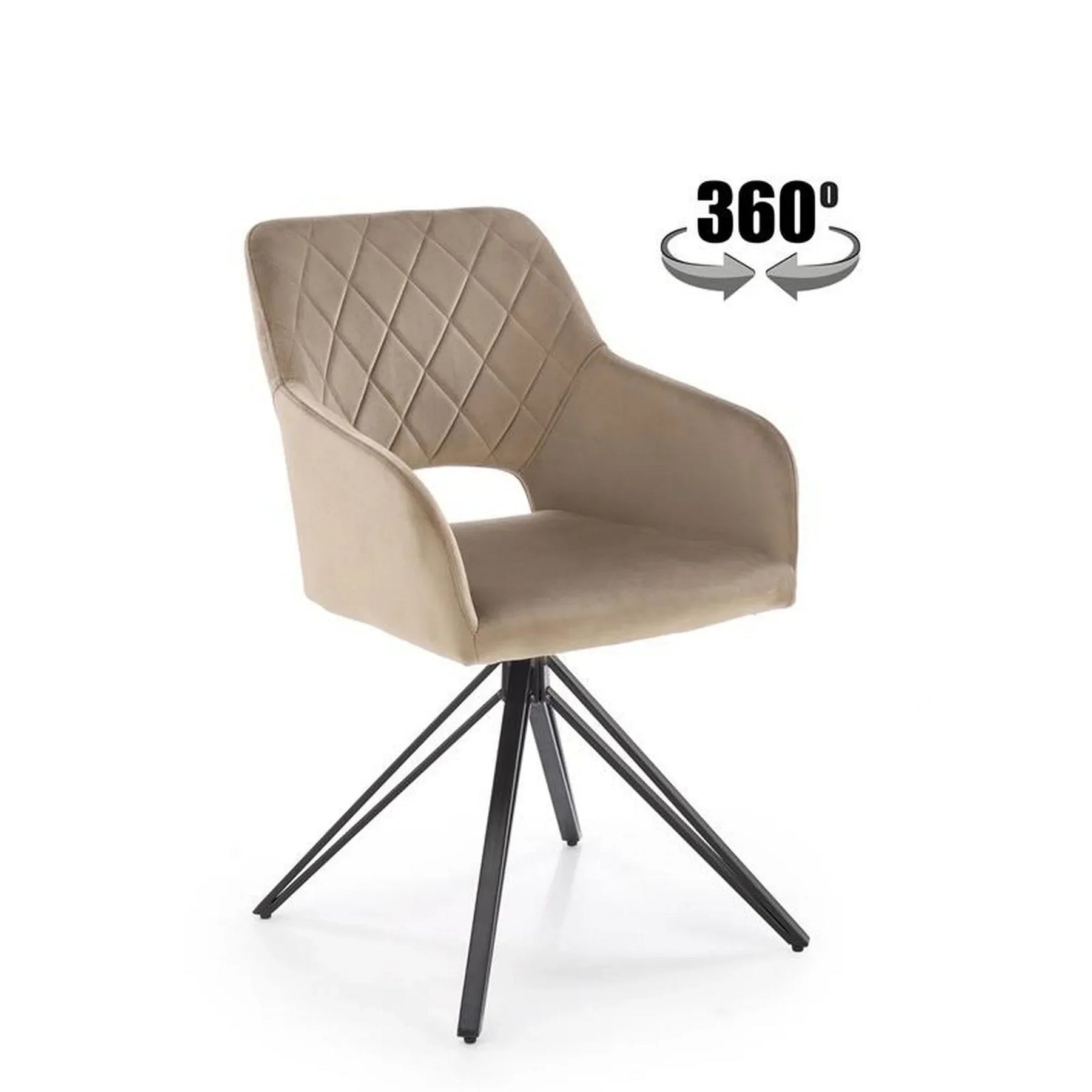 Scaun HOUSTON OCN-36195, bej/negru
