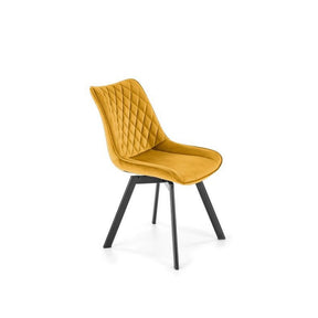 Scaun HOUSTON OCN-36205, galben mustar/negru