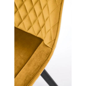 Scaun HOUSTON OCN-36205, galben mustar/negru