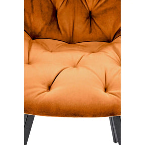 Scaun HOUSTON OCN-36213, caramiziu/negru