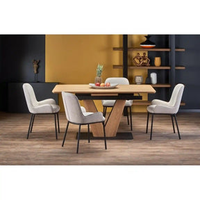 Scaun HOUSTON OCN-36244, alb/negru