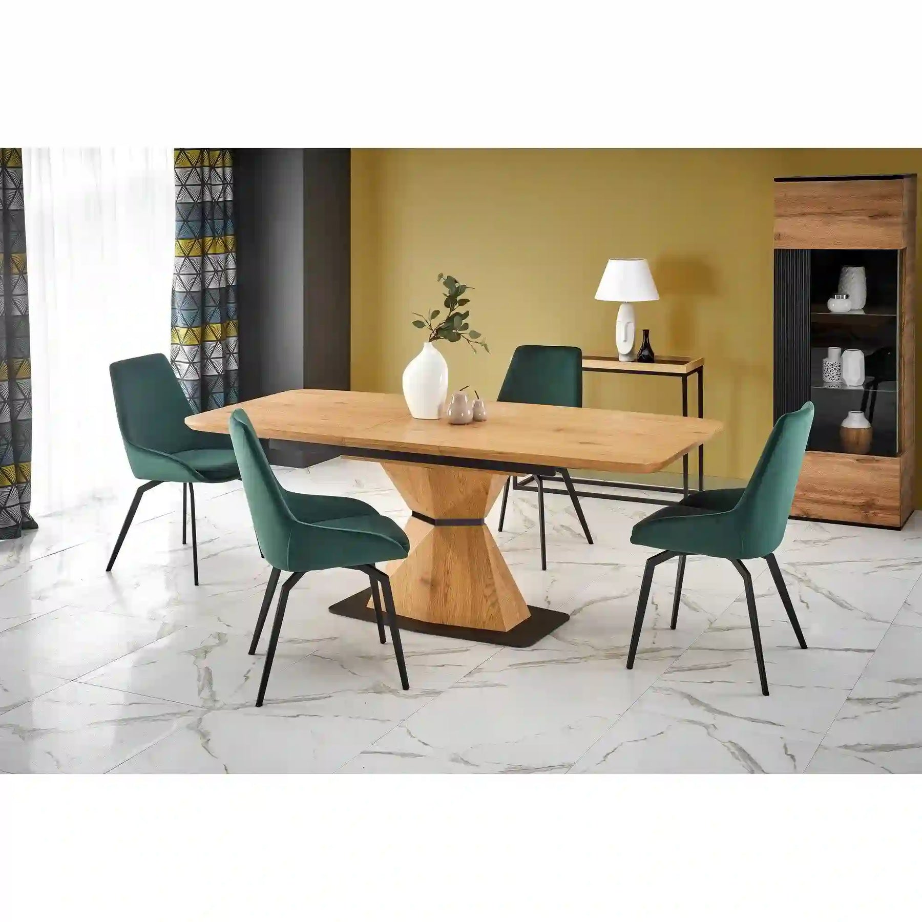 Scaun HOUSTON OCN-36245, verde/negru