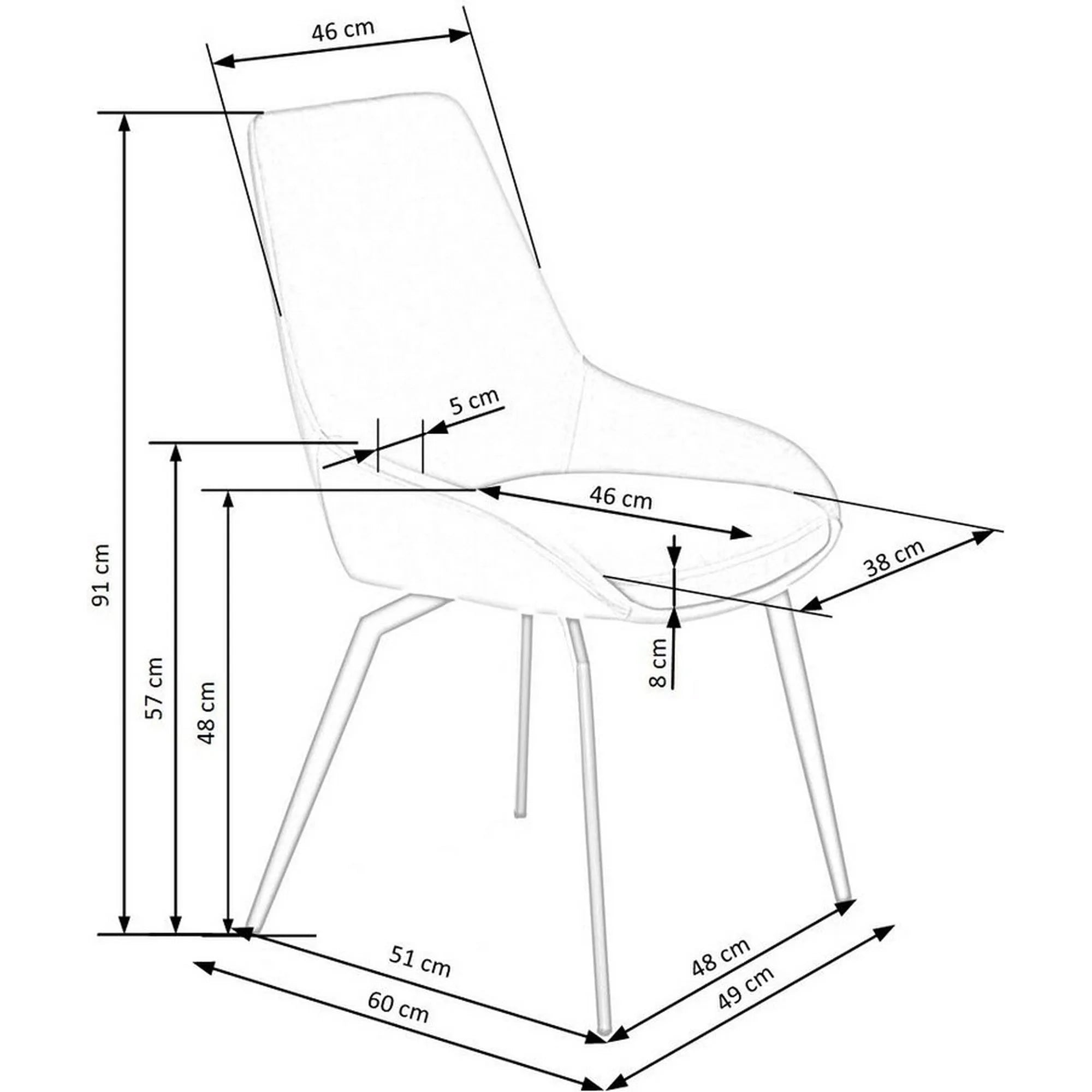 Scaun HOUSTON OCN-36245, verde/negru