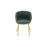 Scaun HOUSTON OCN-36257, verde/auriu