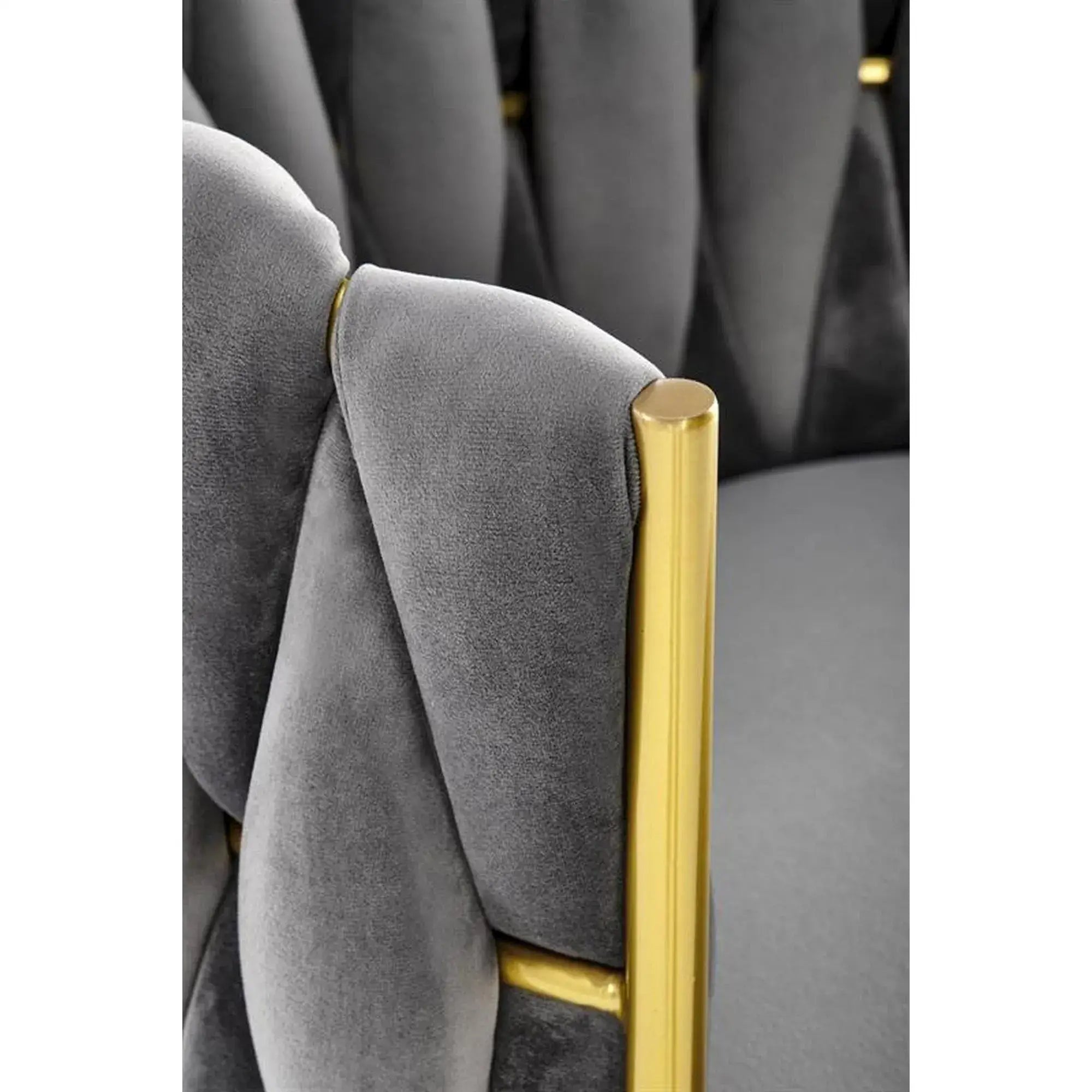 Scaun HOUSTON OCN-36258, gri/auriu