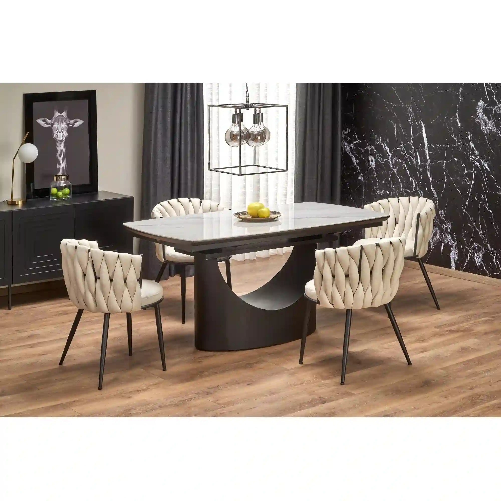 Scaun HOUSTON OCN-36260, bej/negru