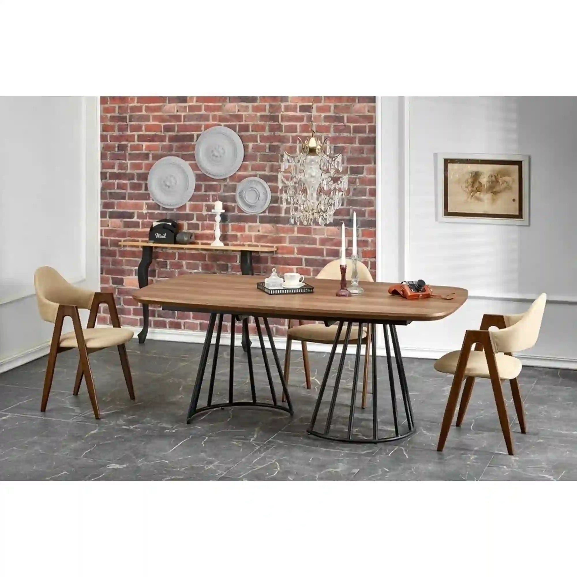 Scaun HOUSTON OCN-36276, bej/nuc