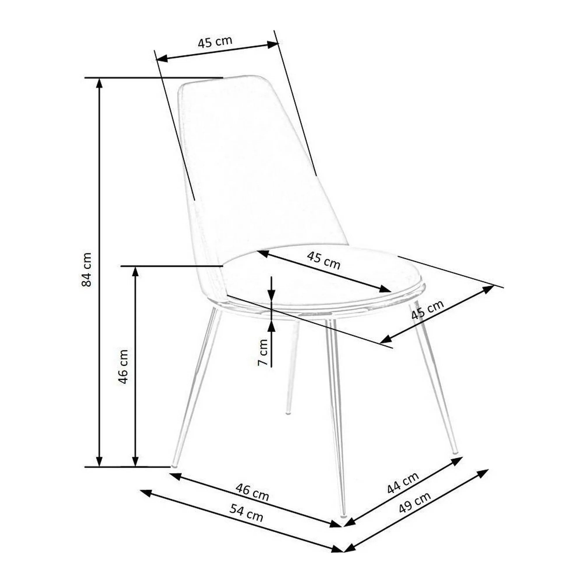 Scaun HOUSTON OCN-36286, negru/auriu