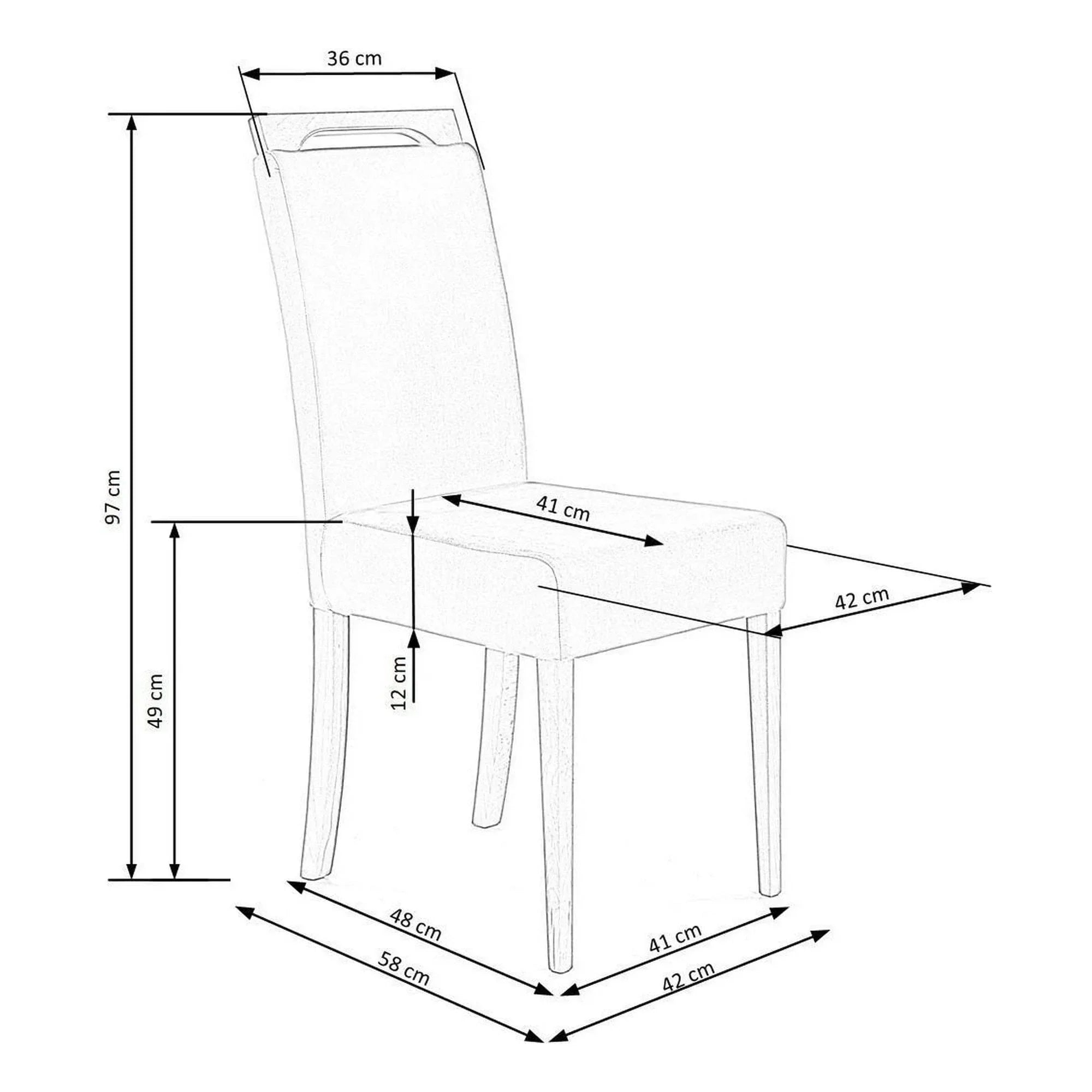 Scaun HOUSTON OCN-36303, bej/negru