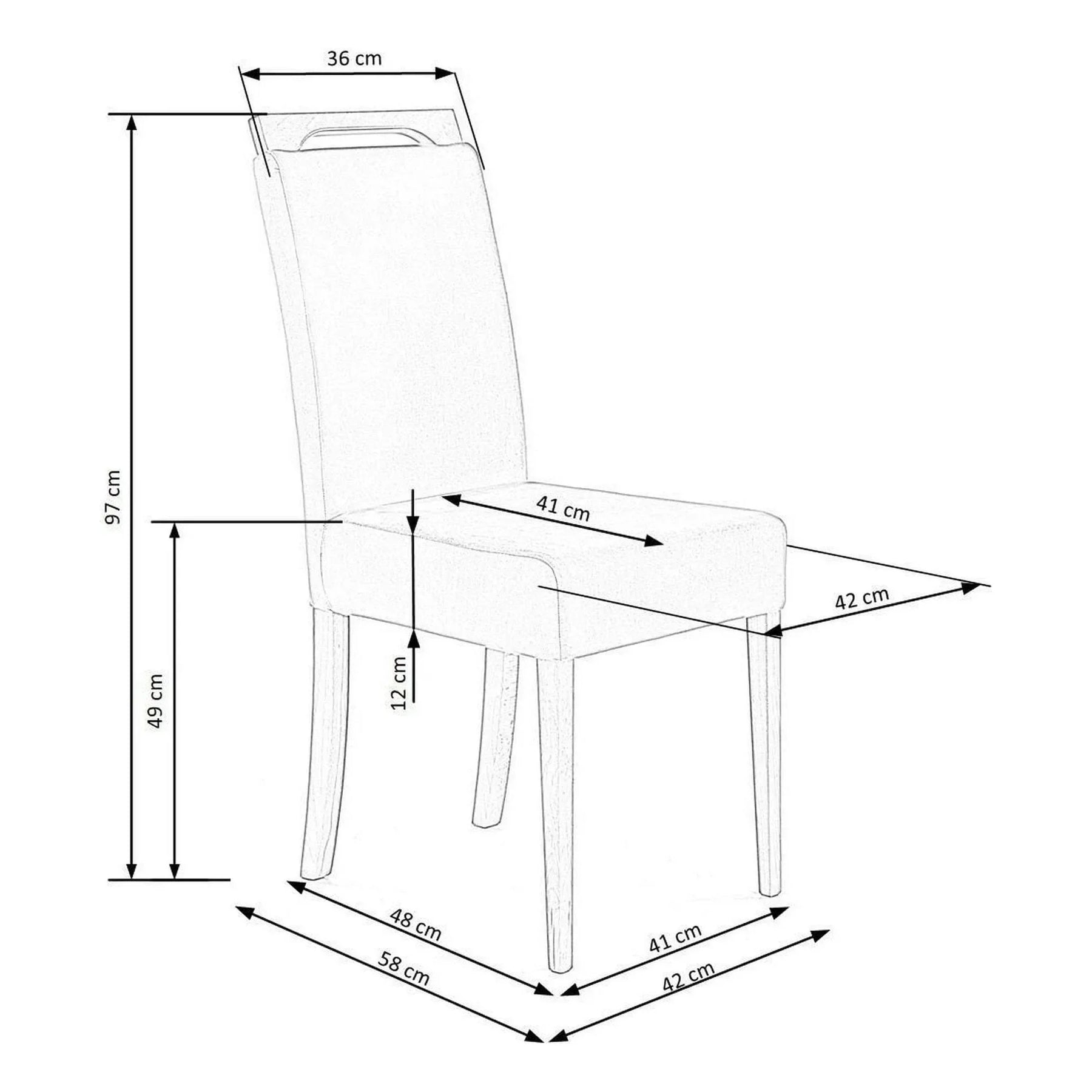 Scaun HOUSTON OCN-36303, bej/negru