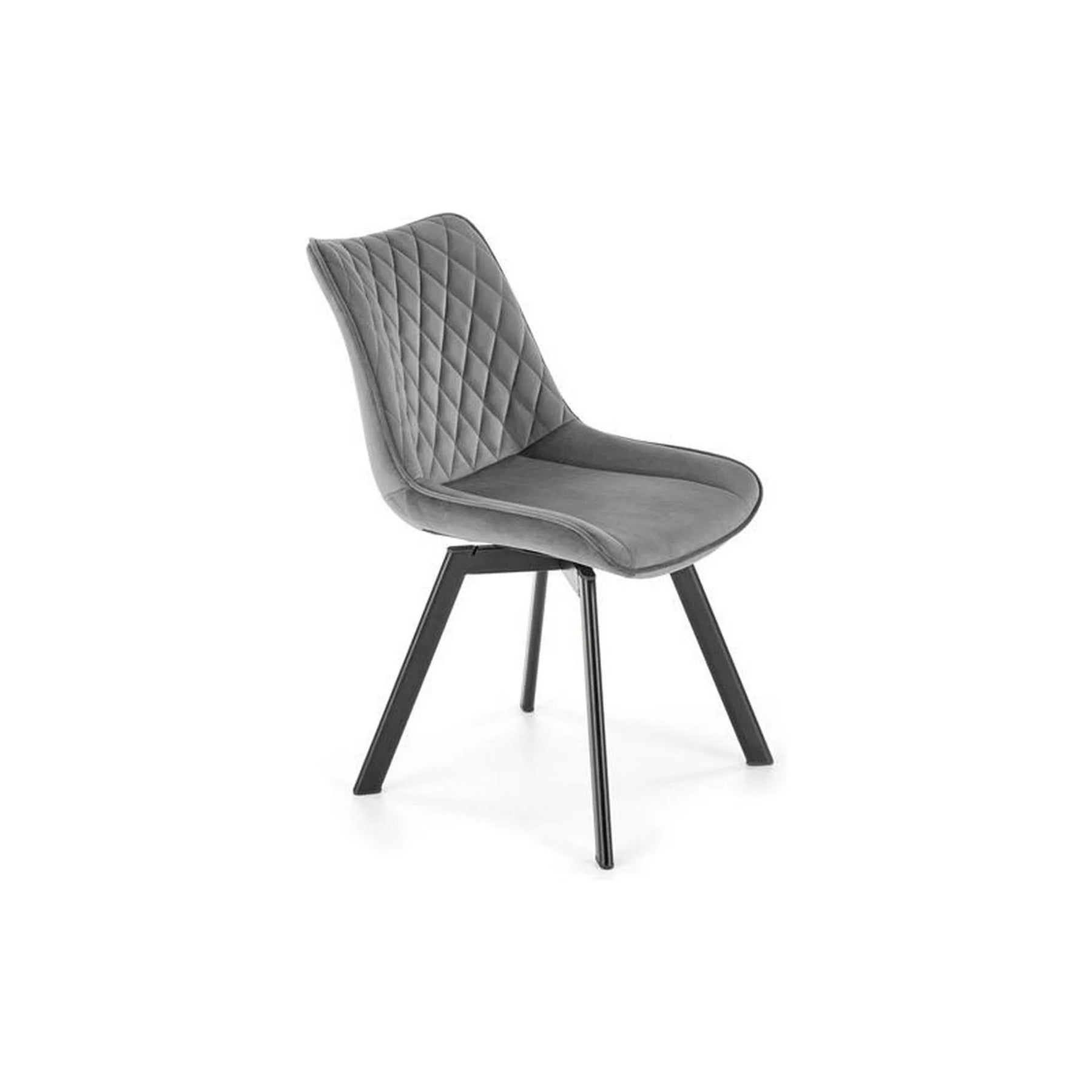 Scaun gri cu design modern, tapițat, ideal pentru living – primabucata