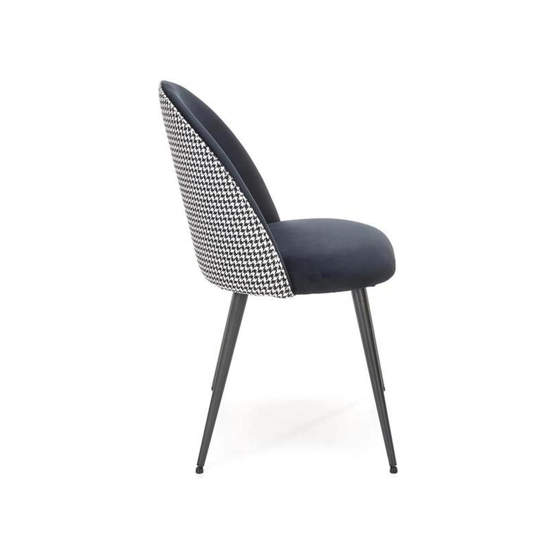 Scaun modern alb și negru, cu design elegant, ideal pentru living – primabucata